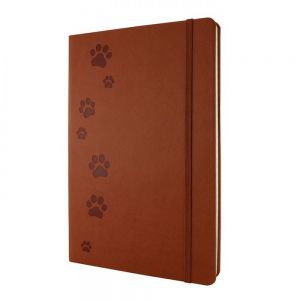 LIBRETA HUELLAS PERRITO personalizada