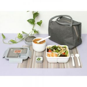 LONCHERA CON CONTENEDORES MEY. personalizada