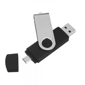 DOBLE GIRA-MEMORIA USB 8GB personalizada