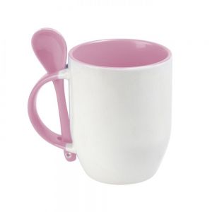 TAZA SUBLIMACION CON CUCHARA MAGGIE personalizada
