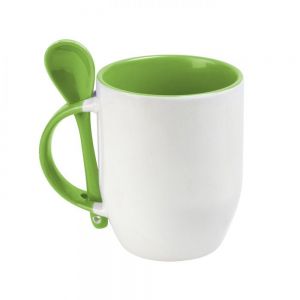 TAZA SUBLIMACION CON CUCHARA MAGGIE personalizada