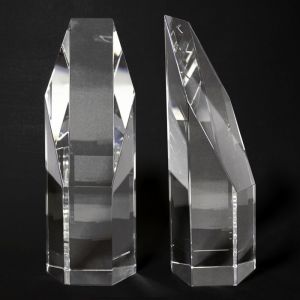 TROFEO DE CRISTAL DIAGONAL personalizada