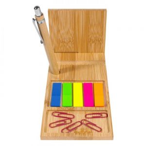 ORGANIZADOR DE ESCRITORIO DE BAMBU personalizada
