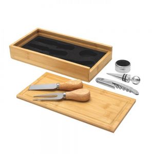 SET DE VINOS Y TABLA PARA QUESOS 