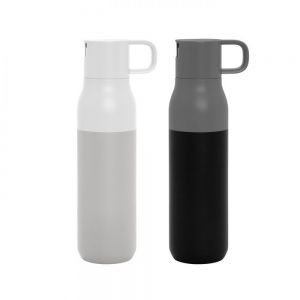 BOTELLA TÉRMICA CON DOS TAPAS 